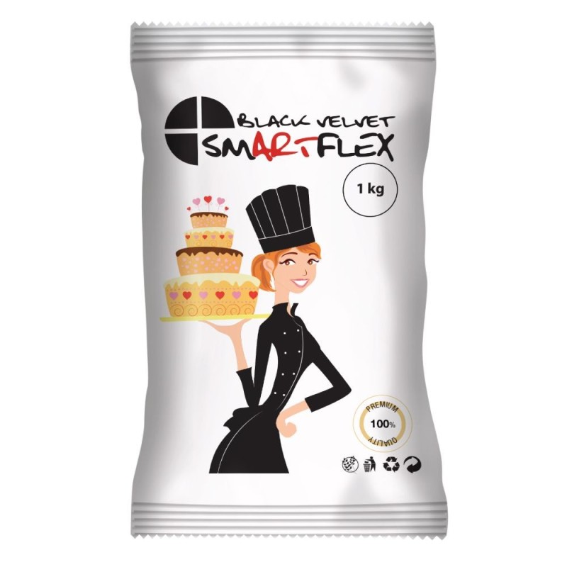 Pâte a sucre 1kg Smartflex coloris au choix