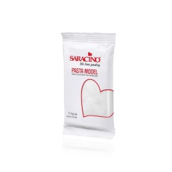 Pâte de modelage Saracino blanc 1kg