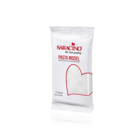 Pâte de modelage Saracino blanc 1kg