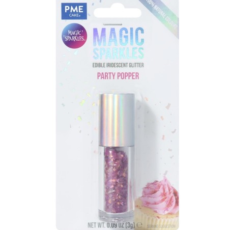 Magic Sparkles PME – Paillettes comestibles coloris au choix pour décoration pâtisserie, gâteaux et cupcakes