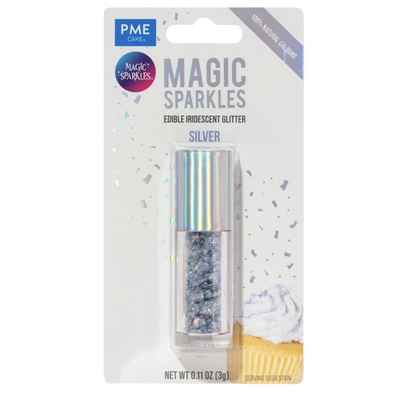 Magic Sparkles PME – Paillettes comestibles coloris au choix pour décoration pâtisserie, gâteaux et cupcakes