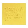 Tampons alphabet PME Collection 2 – Embosseurs lettres pour gâteaux décorés