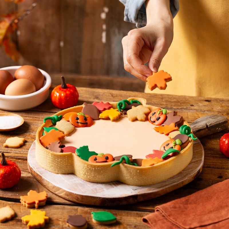 Cercle à tarte citrouille perforé  – Decora | Pâtiss & Vous