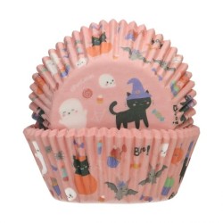 Caissettes Halloween FunCakes – Moules à cupcakes festifs et colorés pour pâtisseries d’Halloween