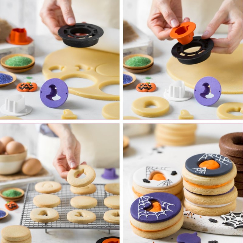 Kit emporte-pièces sablés lunettes Halloween Decora – Découpoirs pour biscuits décorés