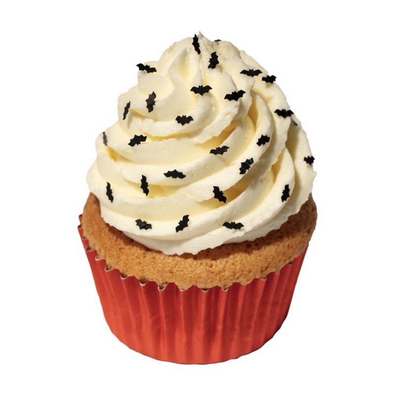 Paillettes comestibles chauve-souris PME – Décorations Halloween pour gâteaux, cupcakes et biscuits