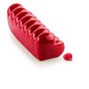 Moule silicone professionnel pour bûches et entremets romantiques