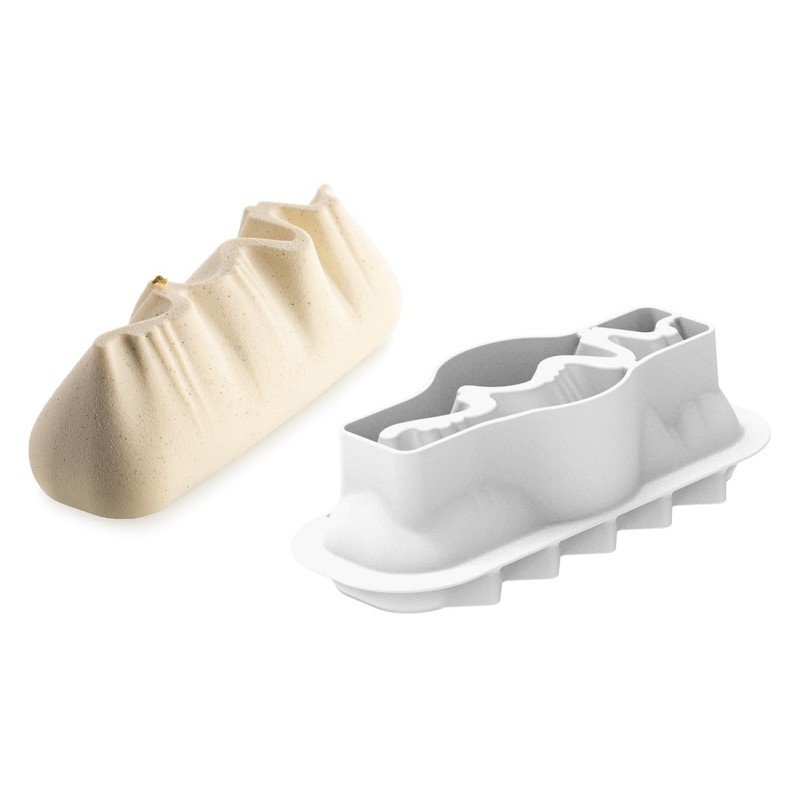 Moule silicone professionnel pour bûches et entremets modernes