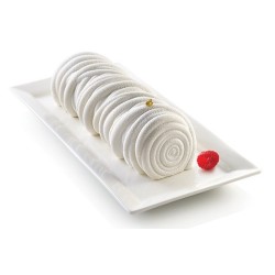 Moule silicone professionnel pour bûche de Noël texturée effet laine
