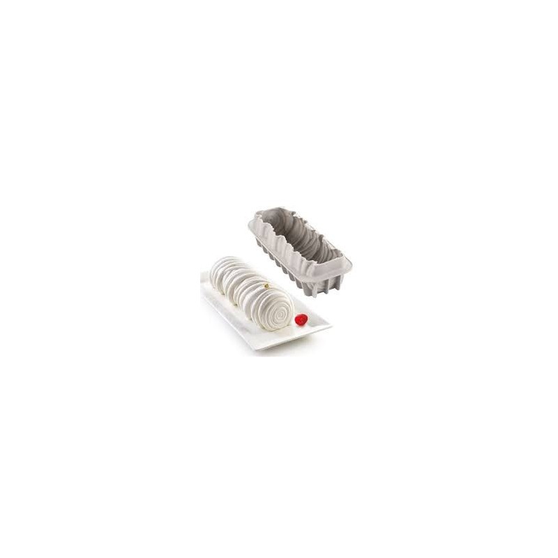Moule silicone professionnel pour bûche de Noël texturée effet laine