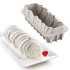 Moule silicone professionnel pour bûche de Noël texturée effet laine