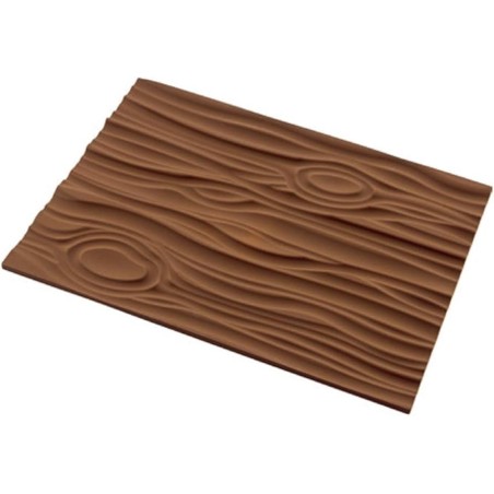 Tapis relief effet bois pour bûches et entremets pâtissiers