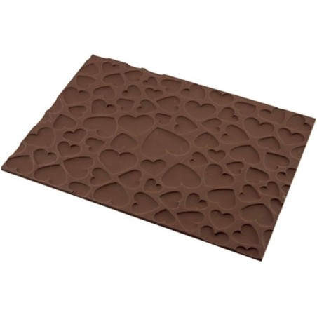 – Tapis relief cœurs pour bûches et entremets romantiques