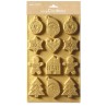 Moule pâtisserie motifs festifs pour sablés, chocolats et décorations gourmandes