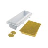Moule silicone professionnel avec tapis texture pour bûches et entremets de Noël
