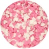 Medley cœurs blanc et rose FunCakes – Sprinkles en forme de cœur pour décoration gâteau, cupcakes et pâtisserie créative