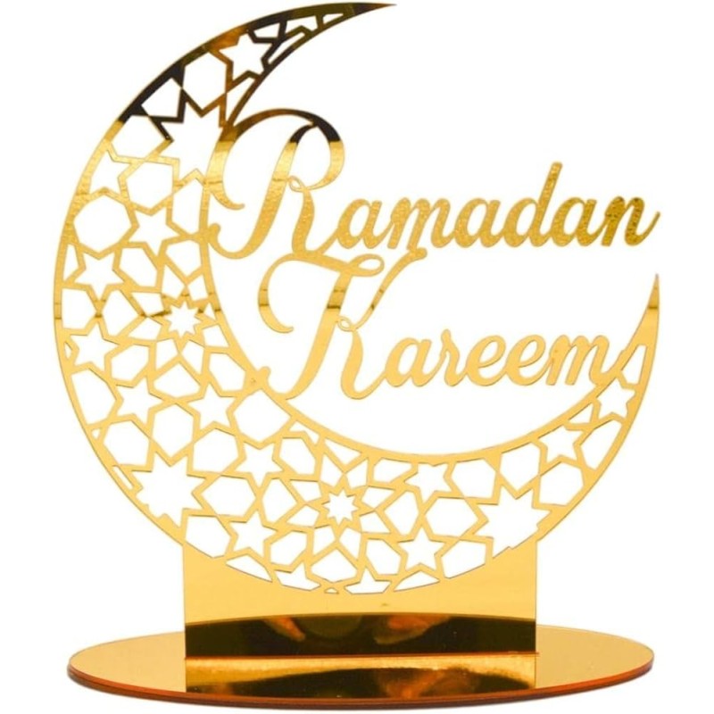 Décoration dorée pour buffet pâtisserie et table d’iftar