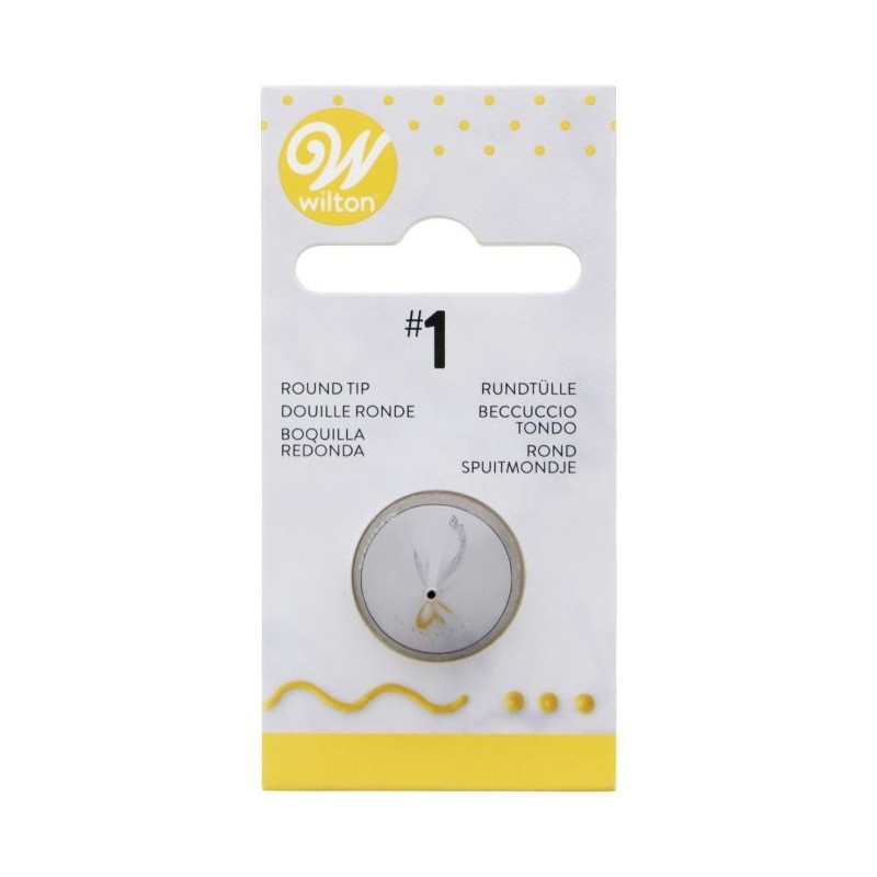 Douille ronde 1 pour pâtisserie - Wilton | Pâtiss & Vous
