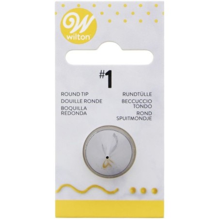 Douille ronde 1 pour pâtisserie - Wilton | Pâtiss & Vous