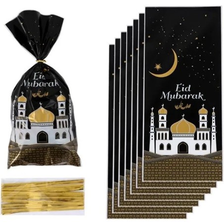 Sachets cadeaux gourmands pour biscuits, cupcakes et sweet table Ramadan