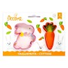Découpoirs biscuits lapin, œuf et carotte pour sablés décorés et cookies maison