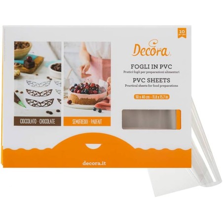 feuilles transfert chocolat et rhodoïd pâtisserie professionnelle