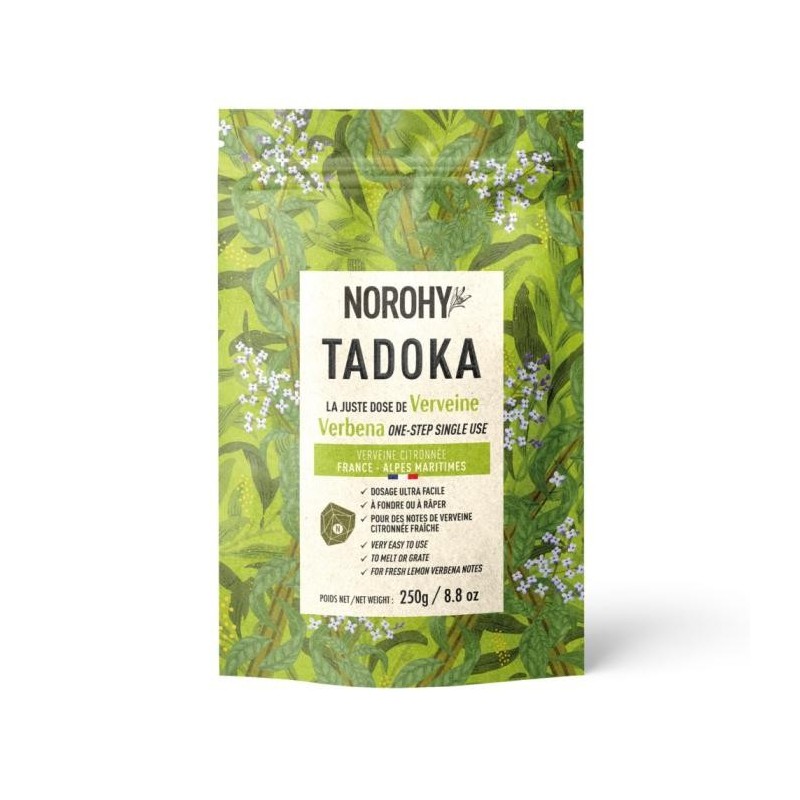 Tadoka Verveine Norohy – Verveine Citronnée Pure à Râper ou à Faire Fondre pour Pâtisserie et Desserts
