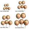 Toppers Boules dorées Shera – Décoration de Gâteau Tendance pour Cake Design, Layer Cake et Anniversaire