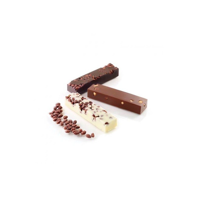 Moule Barre Slim Silikomart – Moule silicone 8 barres individuelles pour pâtisserie et chocolat