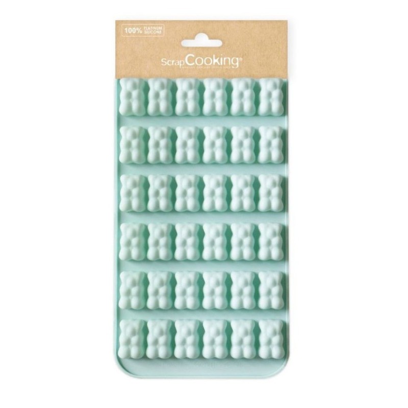 Moule silicone Ourson Bonbon ScrapCooking – Moule pour bonbons, chocolats et oursons maison