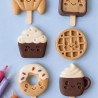 Moule silicone Gâteaux Kawaii ScrapCooking – 6 formes pour gâteaux individuels originaux
