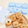 Moule silicone Gâteaux Kawaii ScrapCooking – 6 formes pour gâteaux individuels originaux