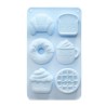 Moule silicone Gâteaux Kawaii ScrapCooking – 6 formes pour gâteaux individuels originaux