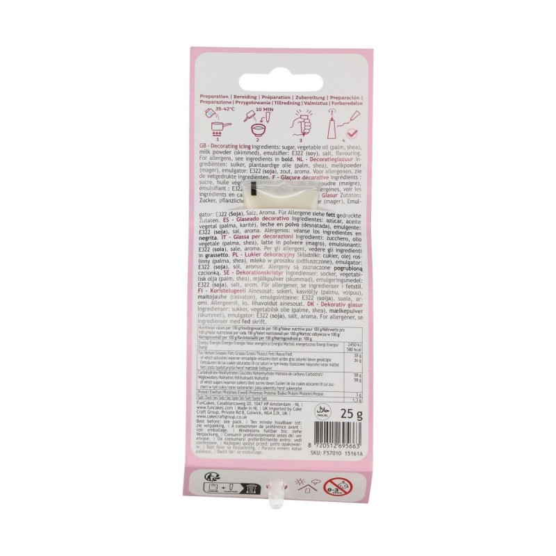 Stylo glaçage blanc FunCakes Choco Writer