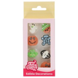 Décorations en sucre Halloween RIP FunCakes – Décors comestibles pour gâteaux et cupcakes Halloween