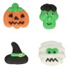 Décorations en sucre Halloween FunCakes – Citrouille, momie, monstre et chapeau de sorcière pour gâteaux et cupcakes