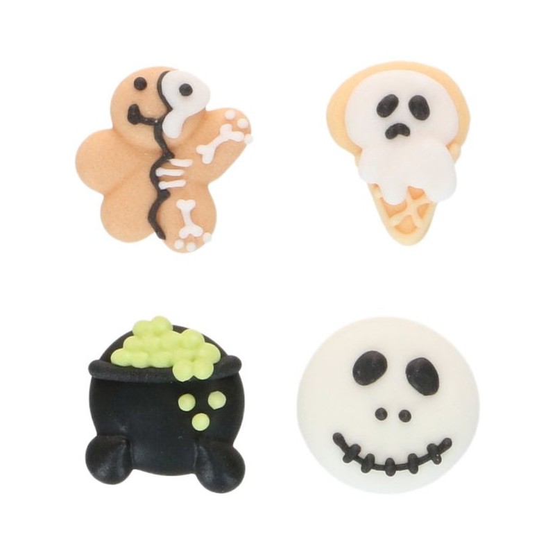 Décorations en sucre Halloween Haunted Treats FunCakes – Décors comestibles pour gâteaux et cupcakes