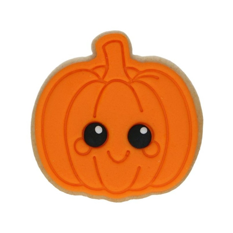 Emporte-pièce Citrouille Halloween avec tampon Wilton 7,5 cm – Biscuits et sablés Halloween