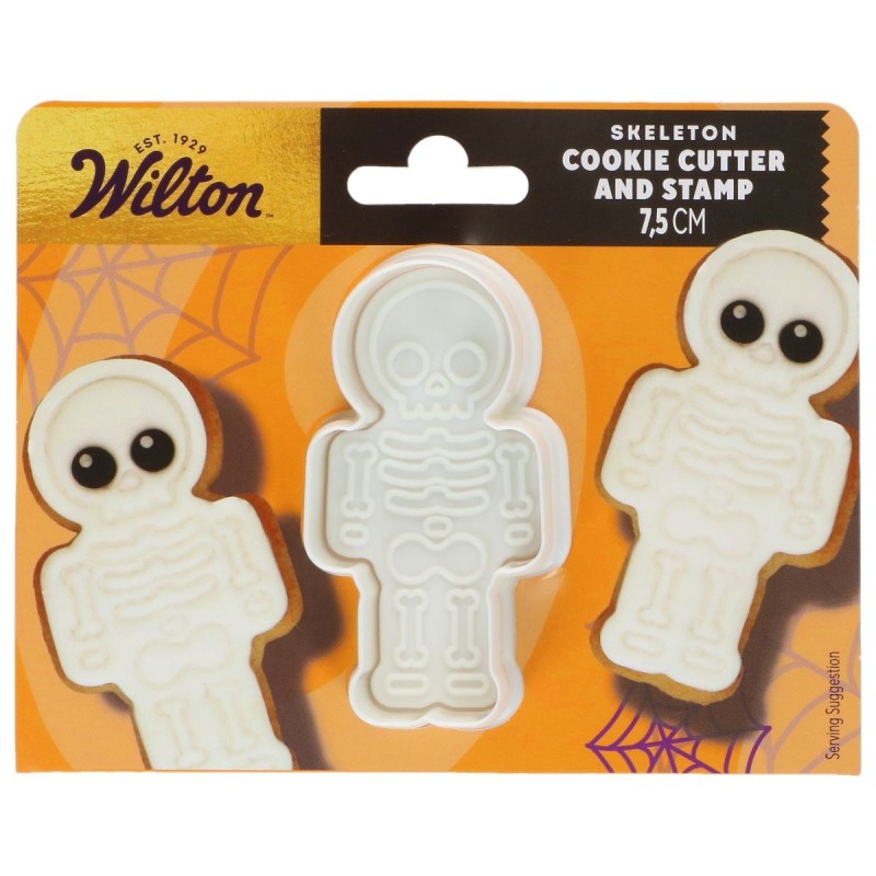 Emporte-pièce Citrouille Halloween avec tampon Wilton 7,5 cm – Biscuits et sablés Halloween