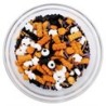 Medley Sprinkles Halloween PME 136 g – Décorations en sucre orange, noir et blanc pour gâteaux et cupcakes