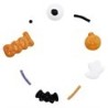Medley Sprinkles Halloween PME 136 g – Décorations en sucre orange, noir et blanc pour gâteaux et cupcakes