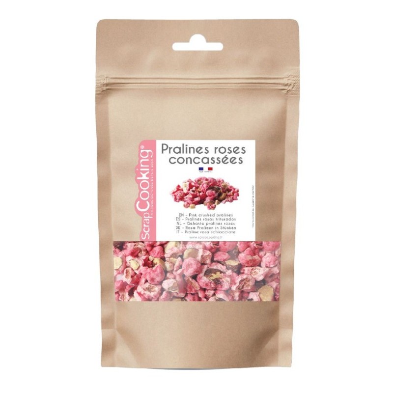 Pralines Roses Concassées ScrapCooking 140 g – Amandes Pralinées pour Brioche, Cookies et Pâtisserie 2.