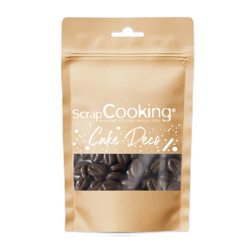 Grains de café en chocolat noir ScrapCooking 80 g – Décoration pâtisserie goût café pour gâteaux, tiramisu et entremets 2.