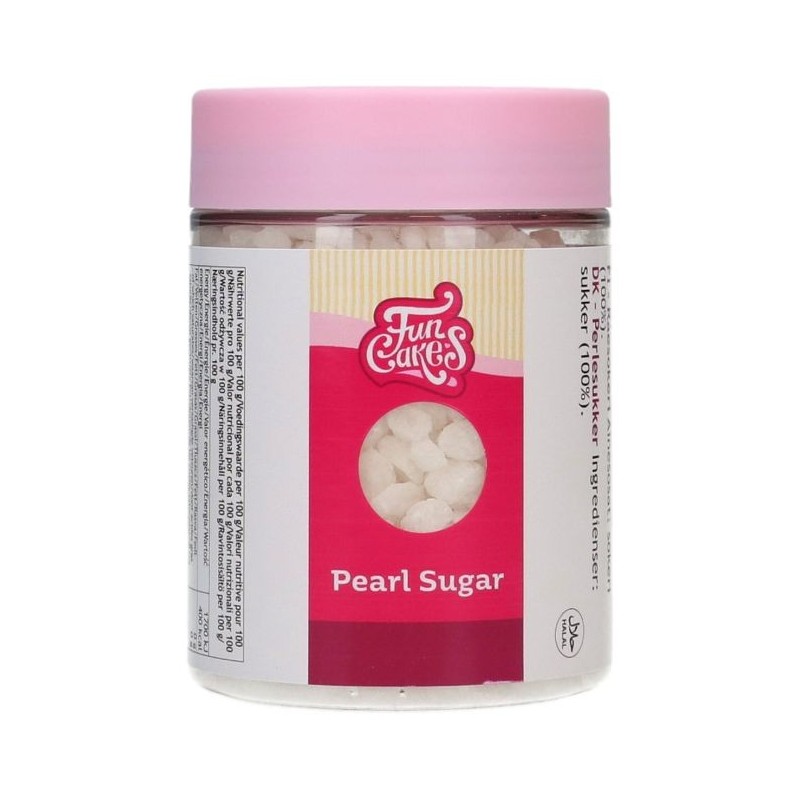 Sucre Perlé FunCakes 200 g – Sucre en grains pour chouquettes, gaufres de Liège, brioches et pâtisseries 2.