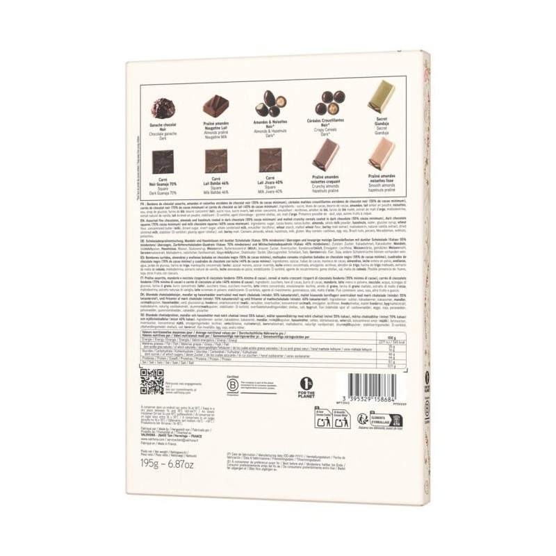 Calendrier de l’Avent chocolat Valrhona 2026 – 190g de douceurs pâtissières