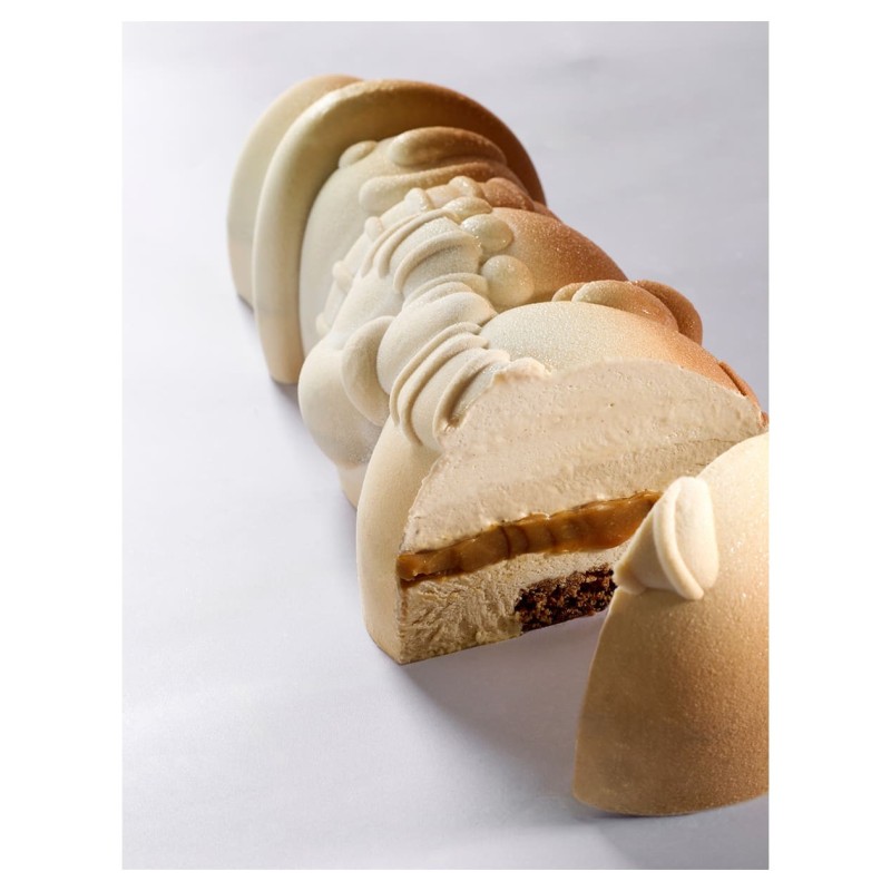Moule à bûche Frosty Pavoni – Moule silicone professionnel bonhomme de neige pour entremets de Noël