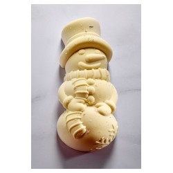 Moule à bûche Frosty Pavoni – Moule silicone professionnel bonhomme de neige pour entremets de Noël