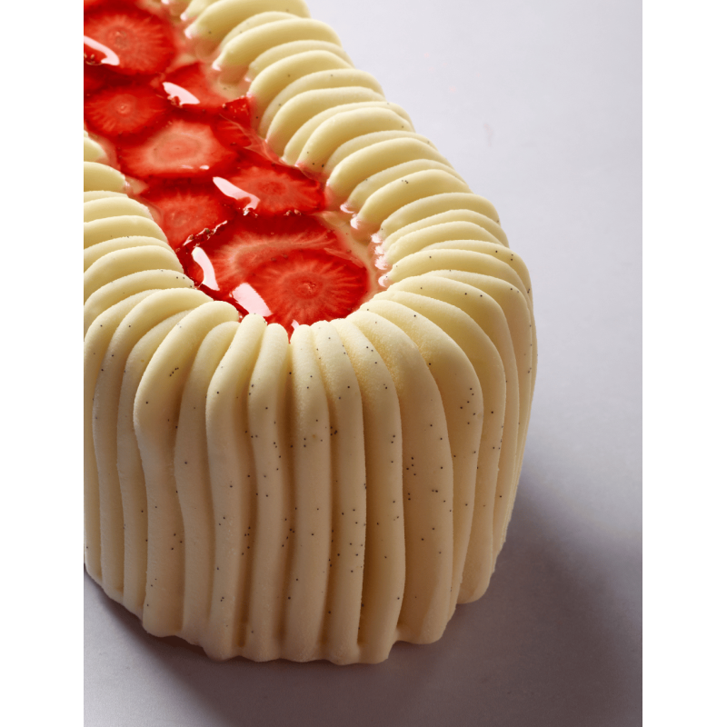 Moule à bûche Silk Pavoni – Moule silicone professionnel pour entremets de Noël modernes