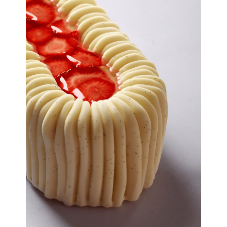 Moule à bûche Silk Pavoni – Moule silicone professionnel pour entremets de Noël modernes