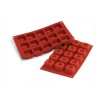 Moule silicone Savarins carrés x 15